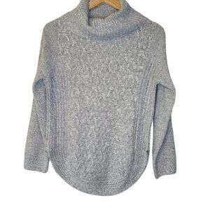NWT Alia Grey Twist Cable Knit Sweater Size PM​